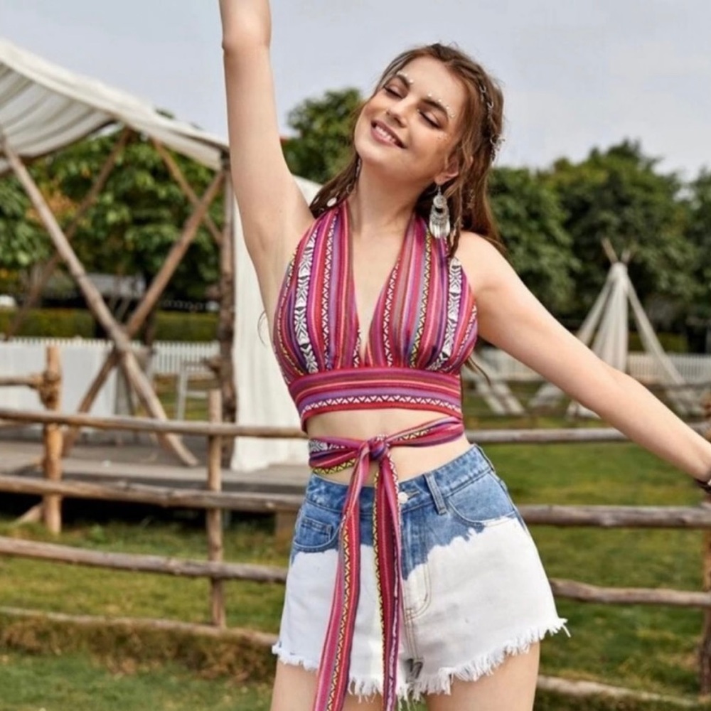 Boho festival top